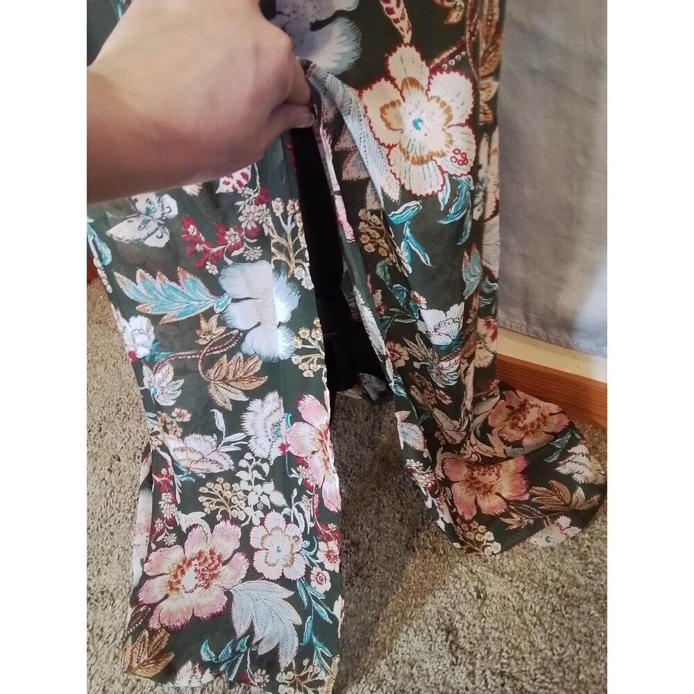 Iz Byer Green Summer Floral Maxi Dress - Picture 6 of 7